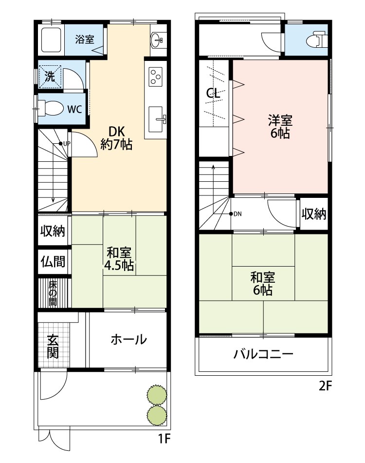 寝屋川市木田町 間取図・土地図