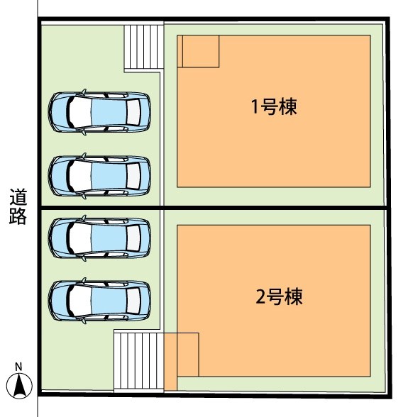 大津市稲葉台　第3期　1号地  区画図