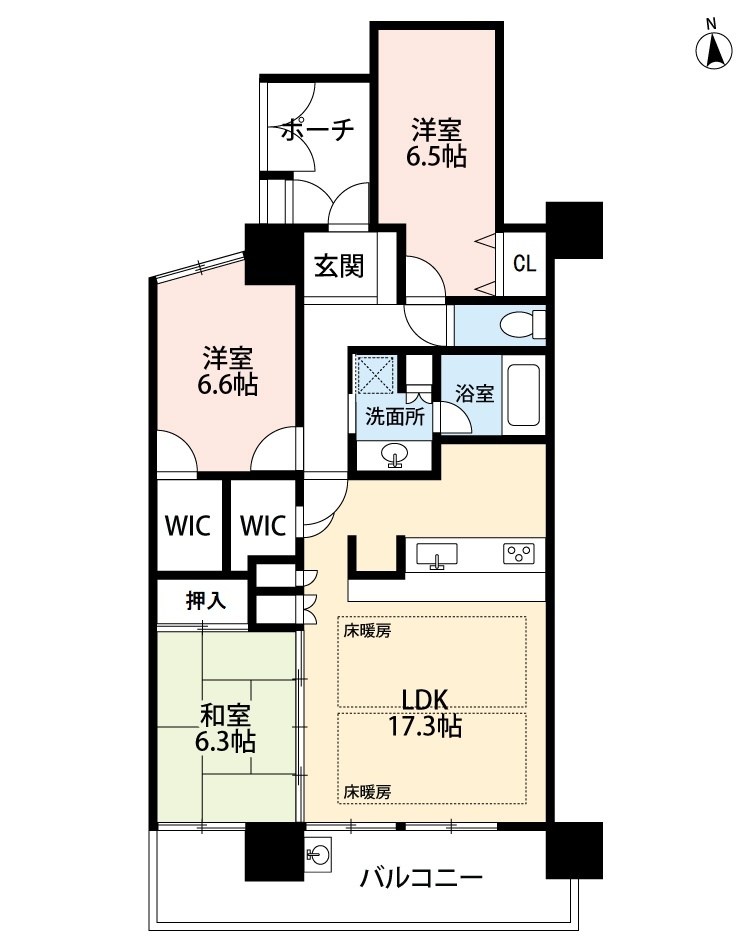 ロイヤルメドゥ香里園タワー 間取図・土地図