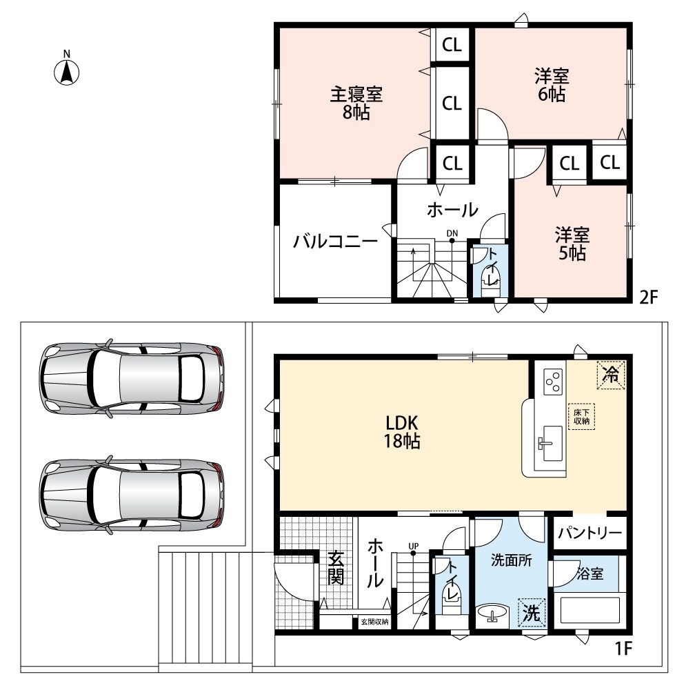 大津市稲葉台　第3期　2号地  間取図・土地図