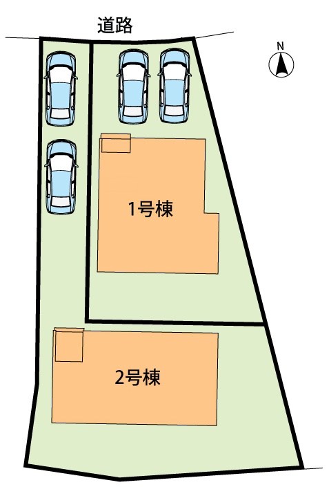 宇治市莵道池山　1号地  区画図