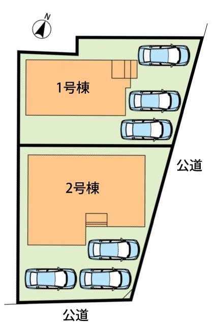 羽島市竹鼻町狐穴　1号地 区画図