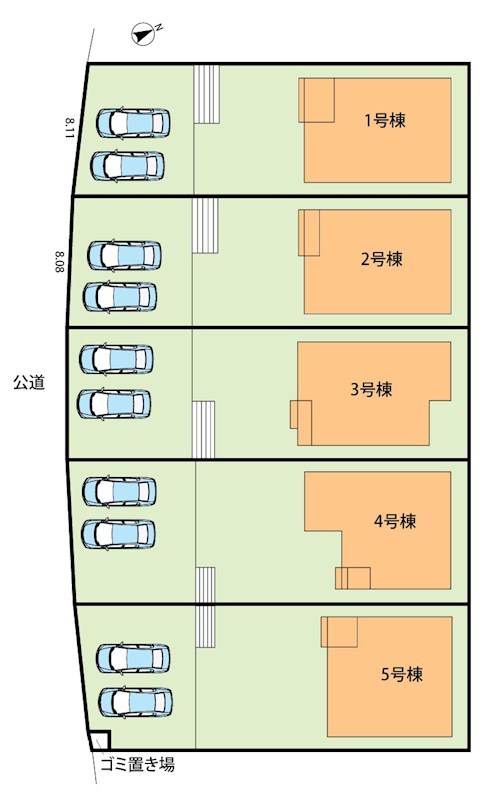 瑞浪市薬師町　3号地  区画図