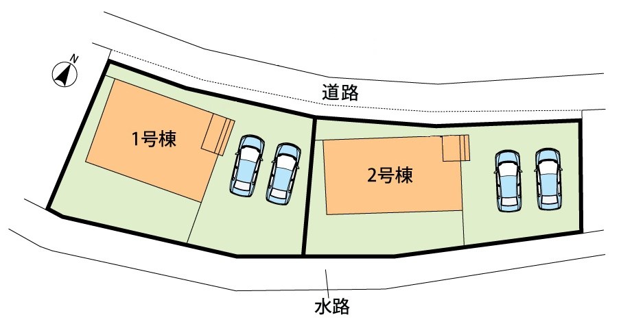 犬山市羽黒古市場　第1期　1号地 区画図