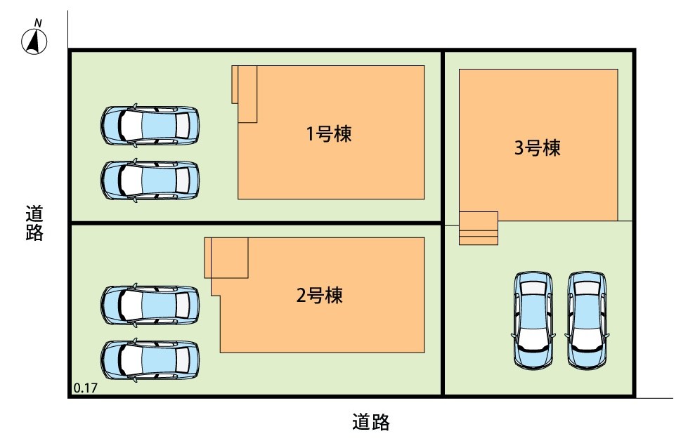 犬山市舟田　3号地 区画図