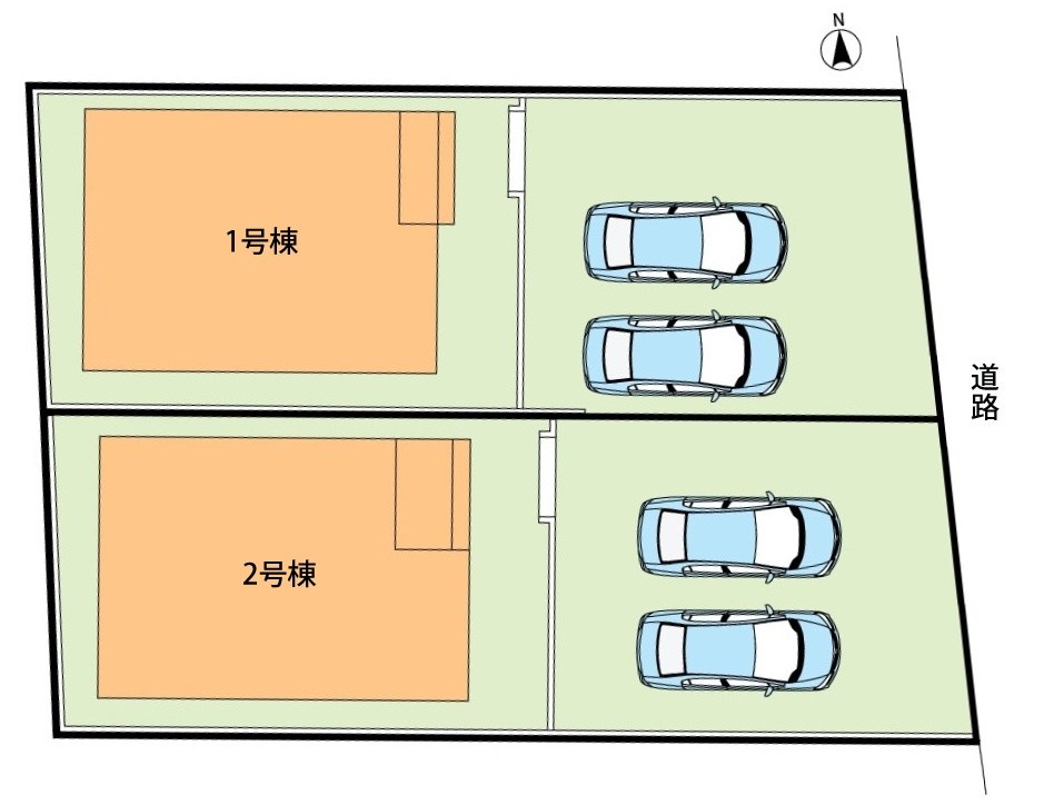 一宮市北方町北方狐塚郷　第2期　2号地 区画図