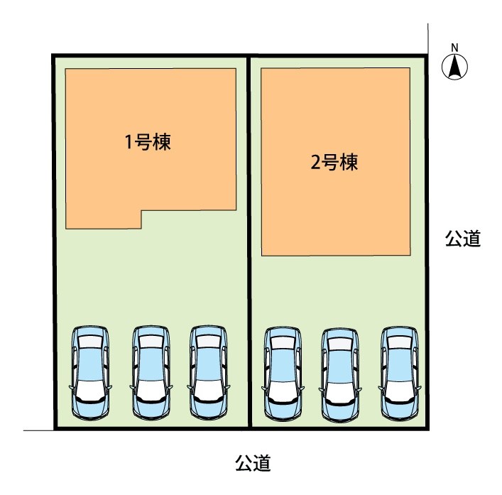 一宮市小信中島萱場　2号地 区画図