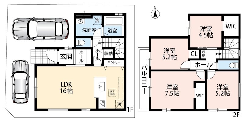 東大阪市玉串町西　第1期　1号地 間取図・土地図