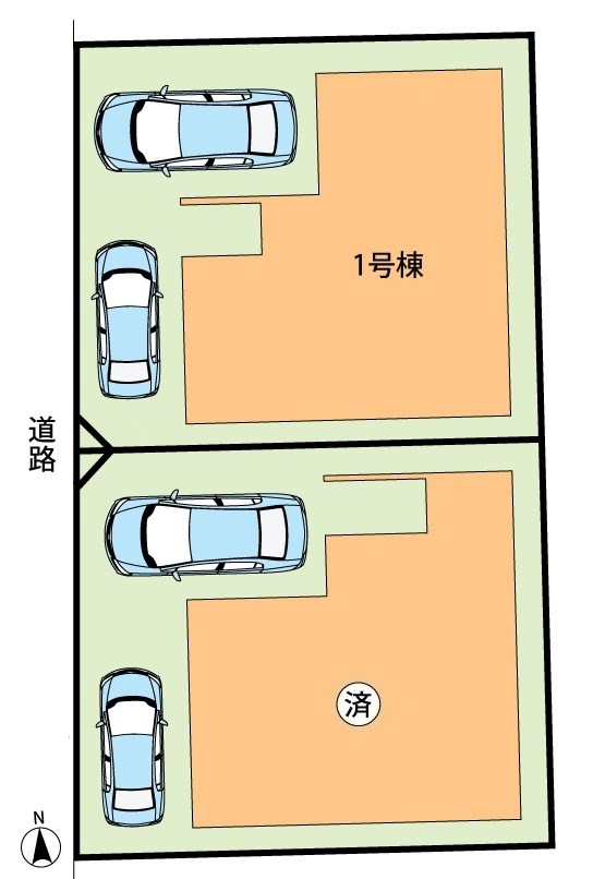 東大阪市玉串町西　第1期　1号地 区画図