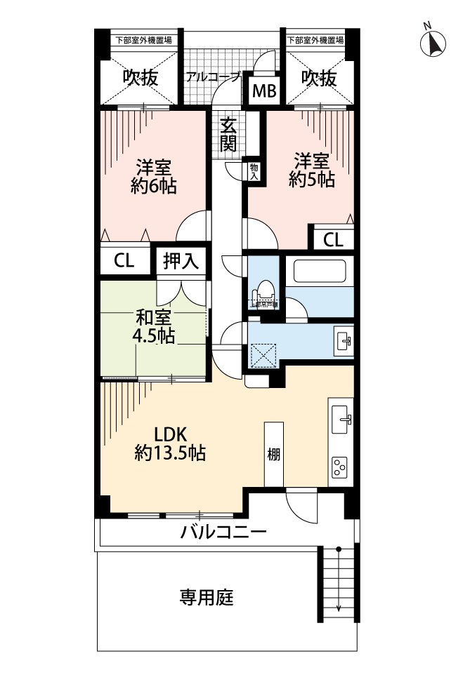 イトーピア香里園ヴァルコート 間取図・土地図