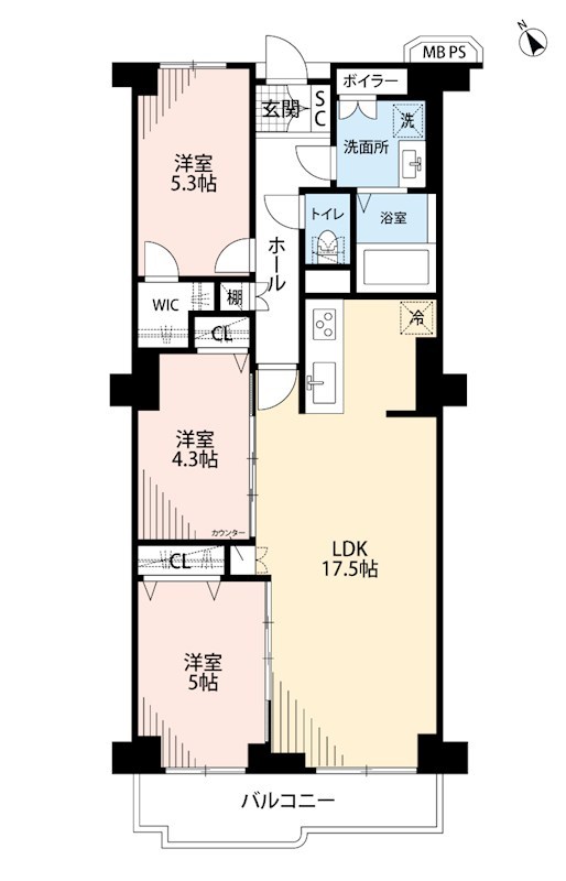 寝屋川コーポラス 間取図・土地図
