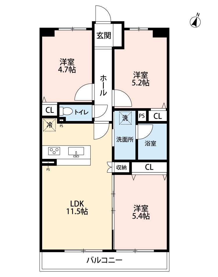 メロディーハイム香里園 間取図・土地図