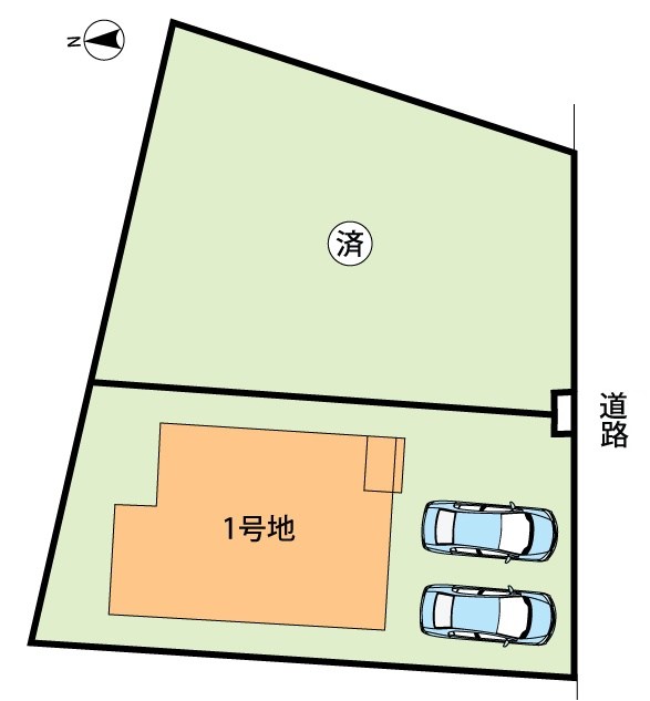 相楽郡精華町菱田西川原　第1期 区画図