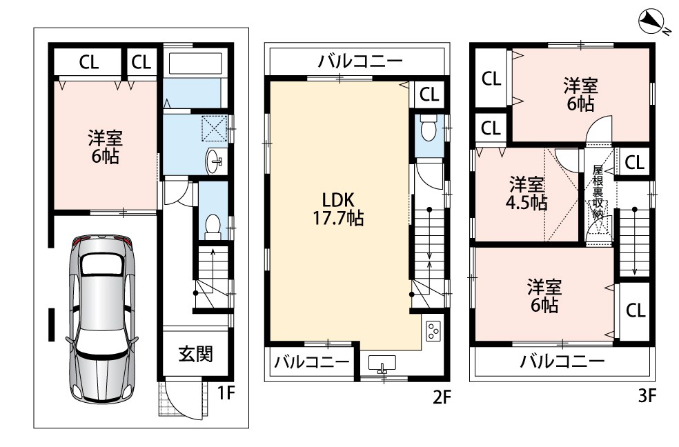 寝屋川市昭栄町 間取図・土地図