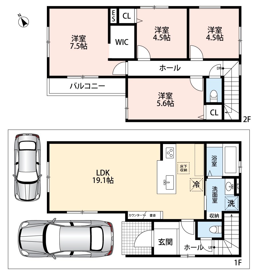 乙訓郡大山崎町大山崎鏡田　第2期 間取図・土地図