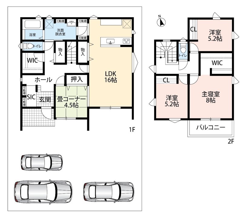 羽島郡岐南町伏屋　A号地 間取図・土地図