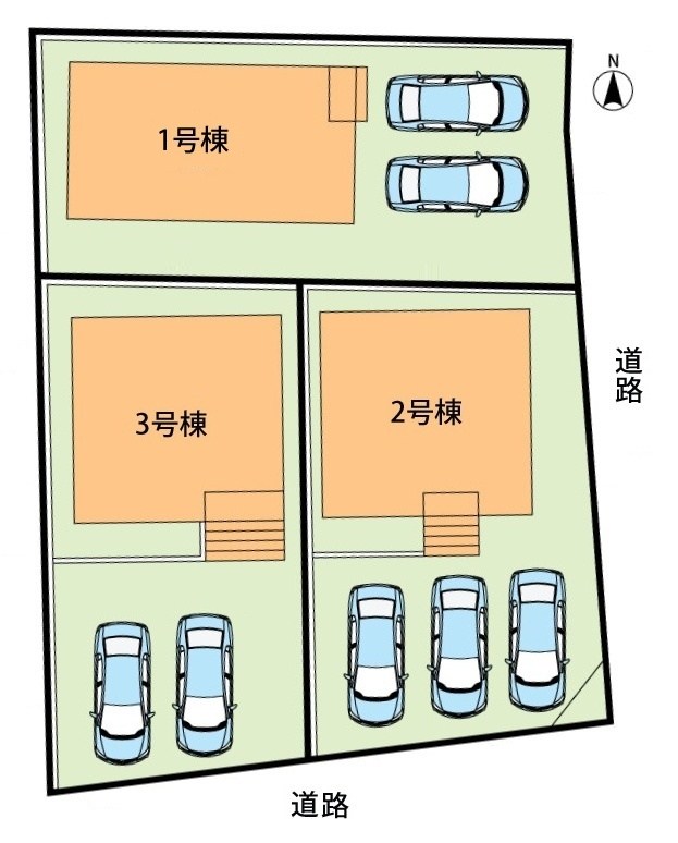 各務原市鵜沼西町　第1期　1号地 区画図