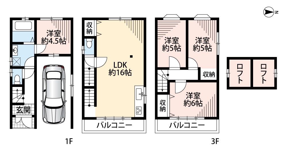寝屋川市池田西町 間取図・土地図