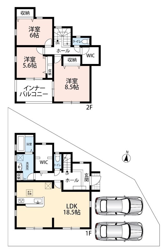 姫路市青山　第7期　1号地 間取図・土地図