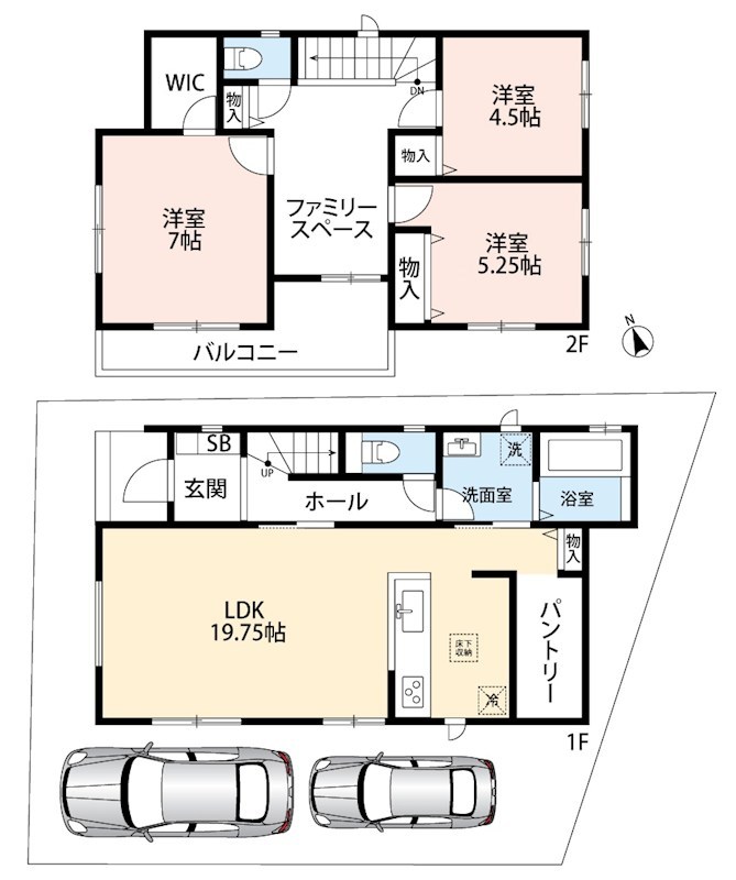 加古川市東神吉町出河原　A号地 間取図・土地図