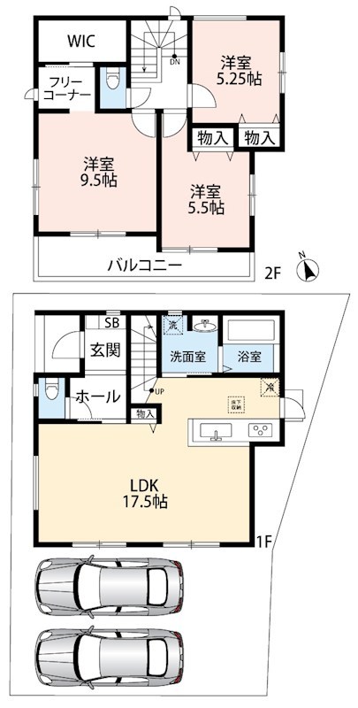 加古川市東神吉町出河原　B号地 間取図・土地図