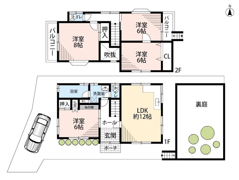 寝屋川市高宮あさひ丘 間取図・土地図
