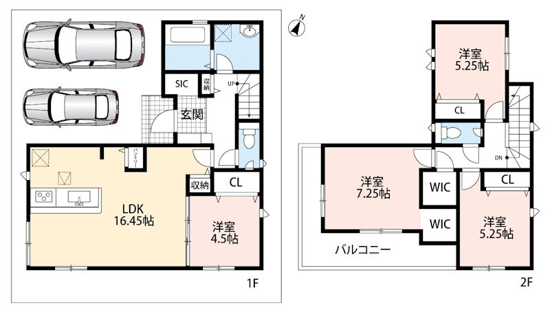 明石市魚住町清水　第4期　 間取図・土地図