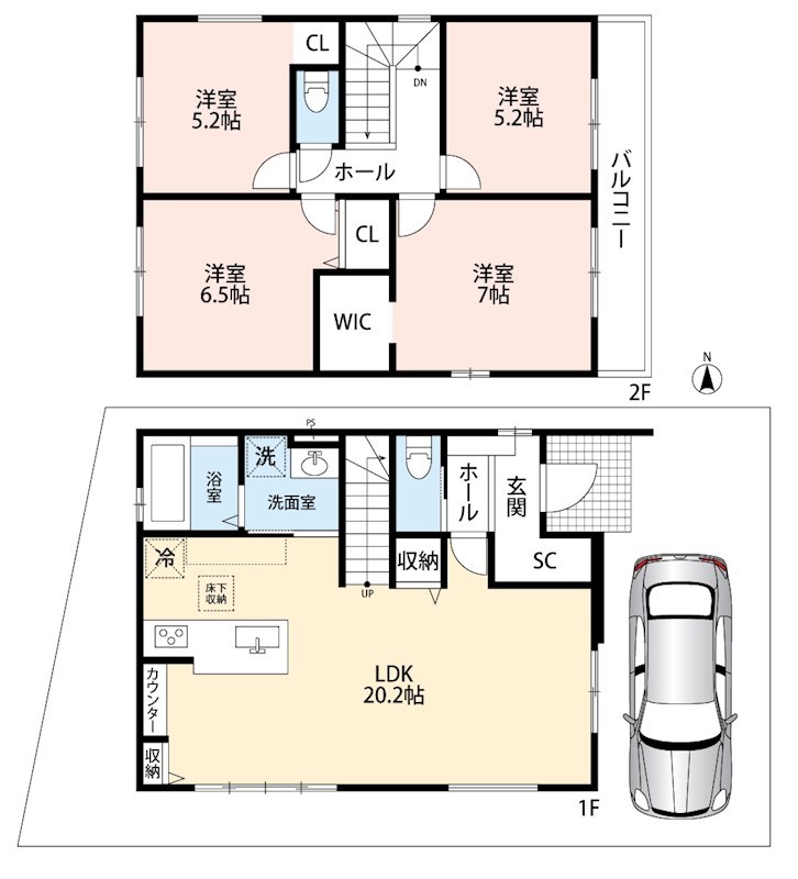 明石市日富美町　第1期　3号地 間取図・土地図