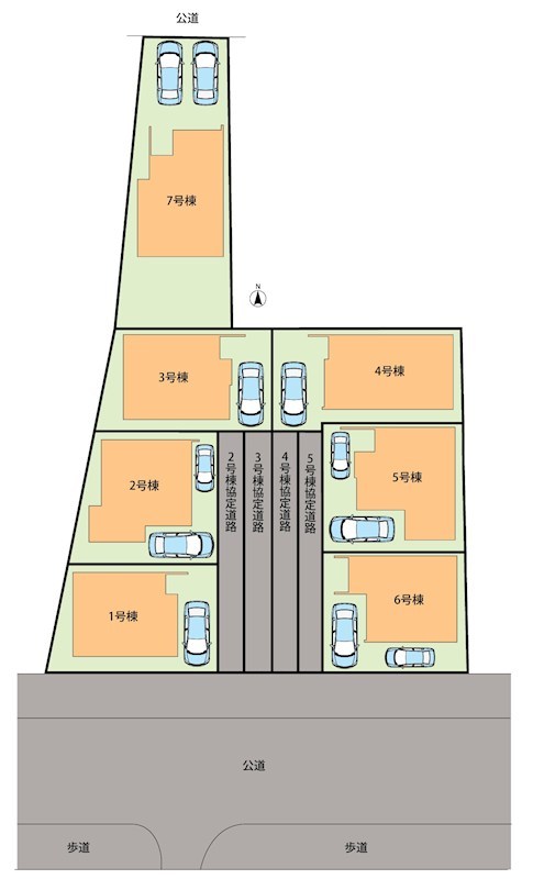 明石市日富美町　第1期　4号地 区画図