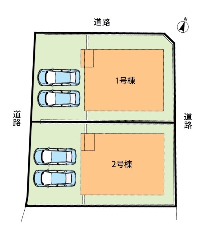 三木市志染町東自由が丘　第6期　1号地 区画図