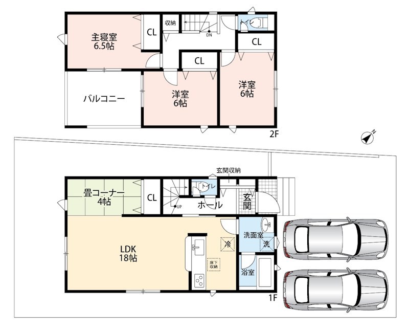 三木市緑が丘町中　第1期　1号地  間取図・土地図