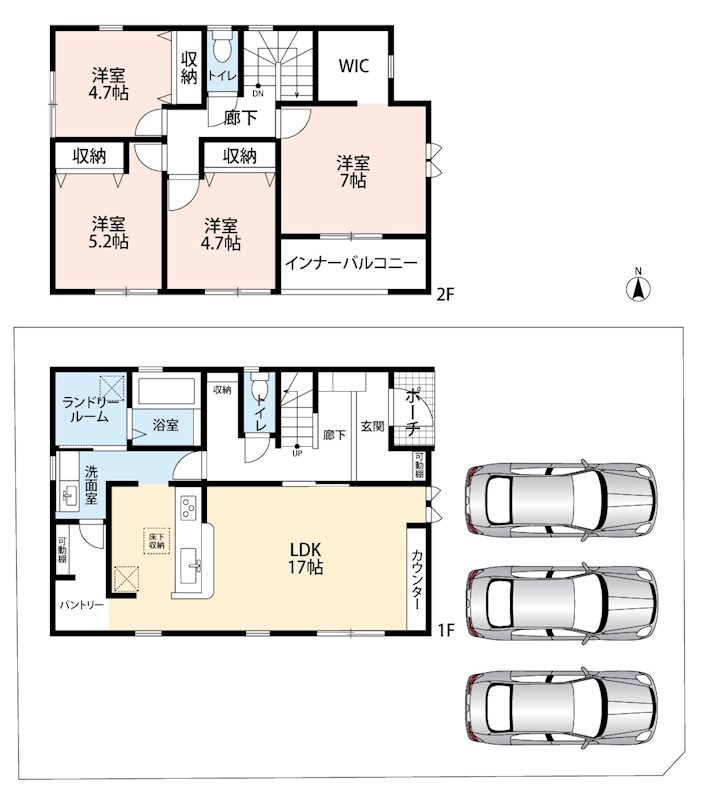 西脇市高田井町　第2期 間取図・土地図