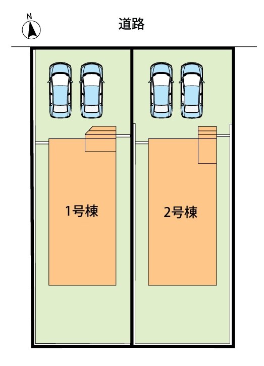 羽島市小熊町内粟野　第2期　2号地 区画図