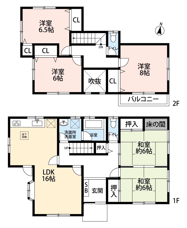 四日市市桜新町 間取図・土地図