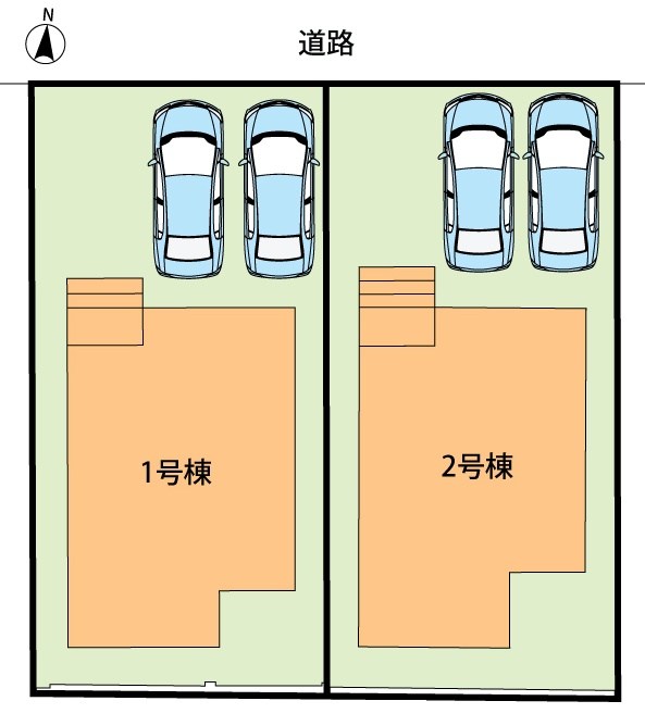 京都市西京区大原野上里男鹿町　第1期　1号地 区画図