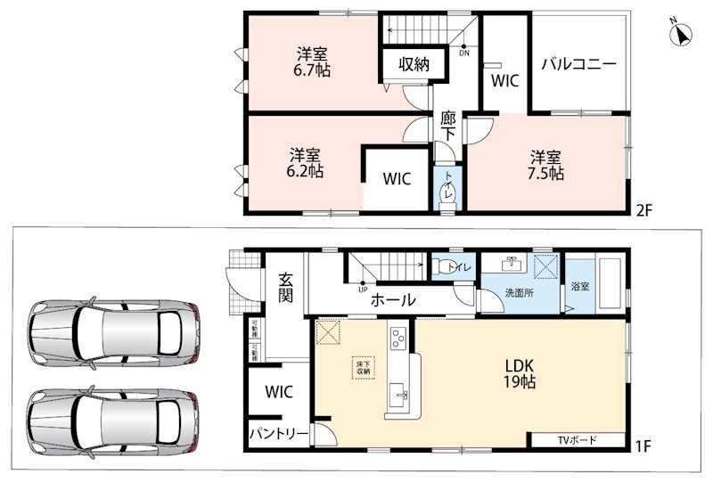 枚方市高野道　第2期　1号地 間取図・土地図