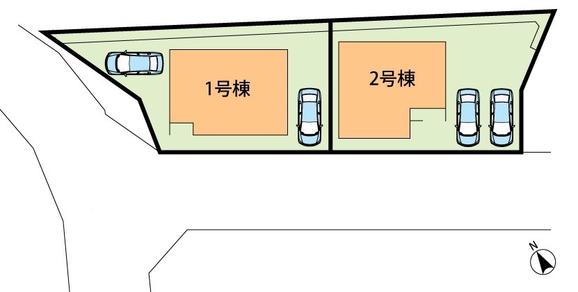 京都市伏見区淀樋爪町　第2期　1号地 区画図