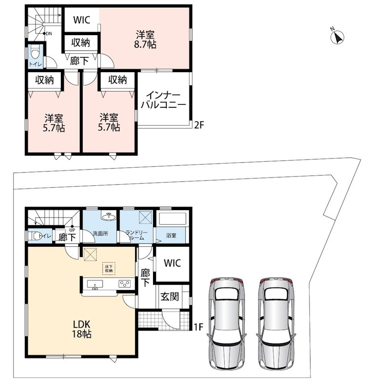 京都市伏見区淀樋爪町　第2期　2号地 間取図・土地図
