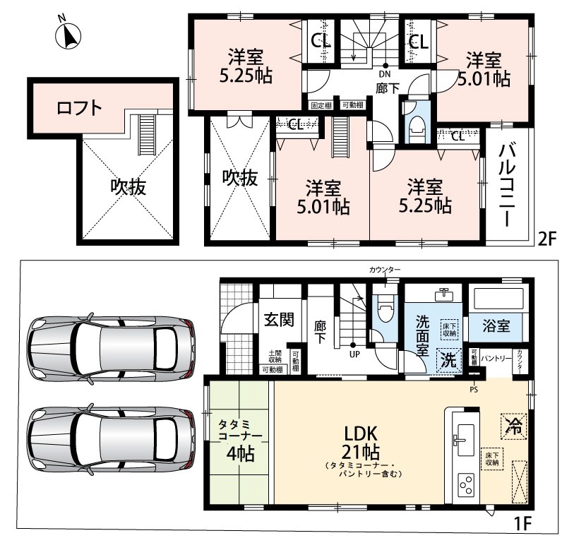 大津市際川　第2期  間取図・土地図
