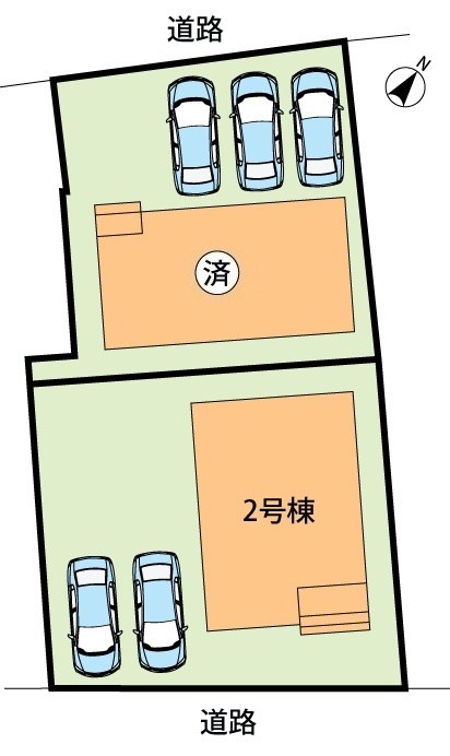 近江八幡市八幡町　第2期　2号地  区画図
