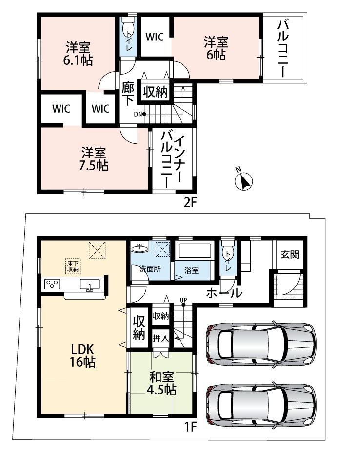 姫路市広畑区則直　第4期 間取図・土地図