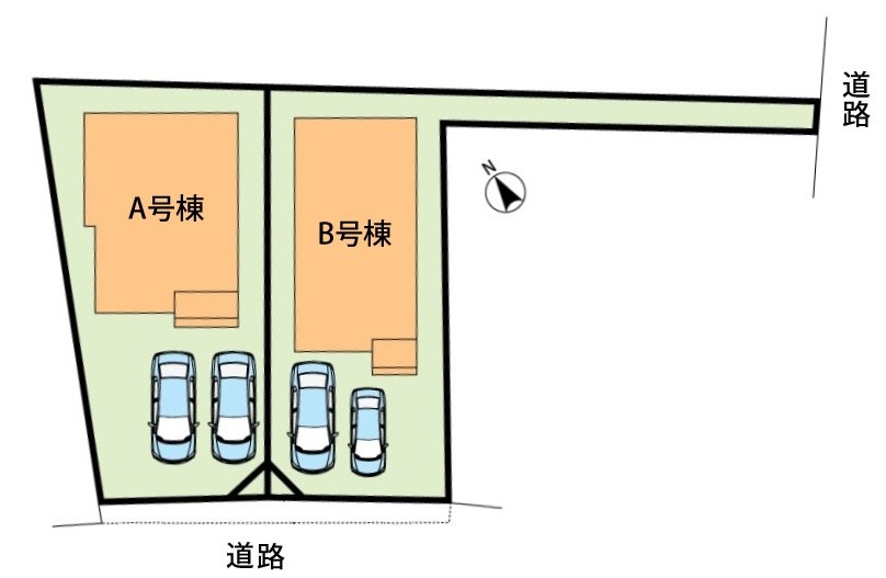 加古川市加古川町大野　B号地  区画図