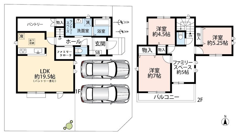羽曳野市羽曳が丘西　C号棟 間取図・土地図