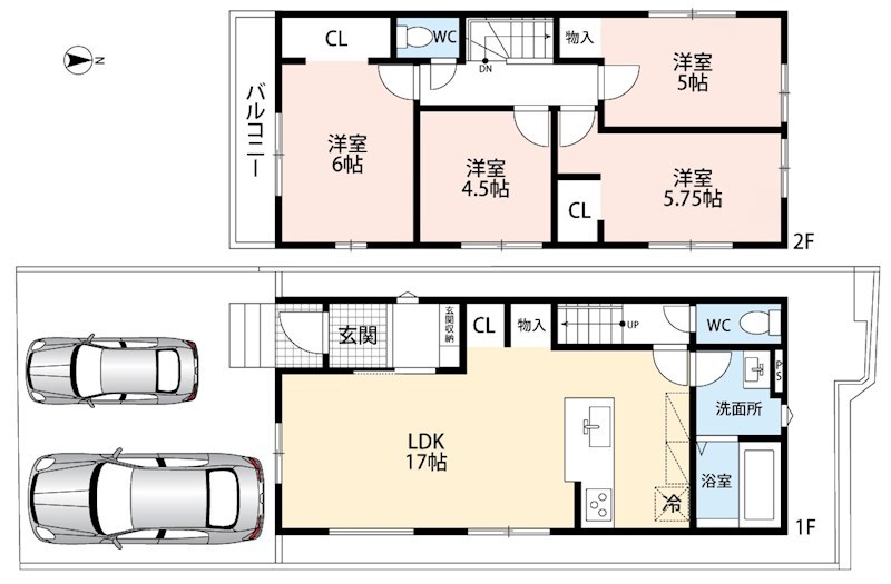 亀岡市余部町天神又　第6期　1号地 間取図・土地図