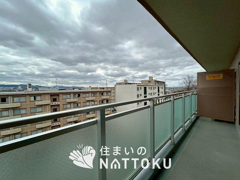 枚方ハイツ　7号棟 現地写真（バルコニー）