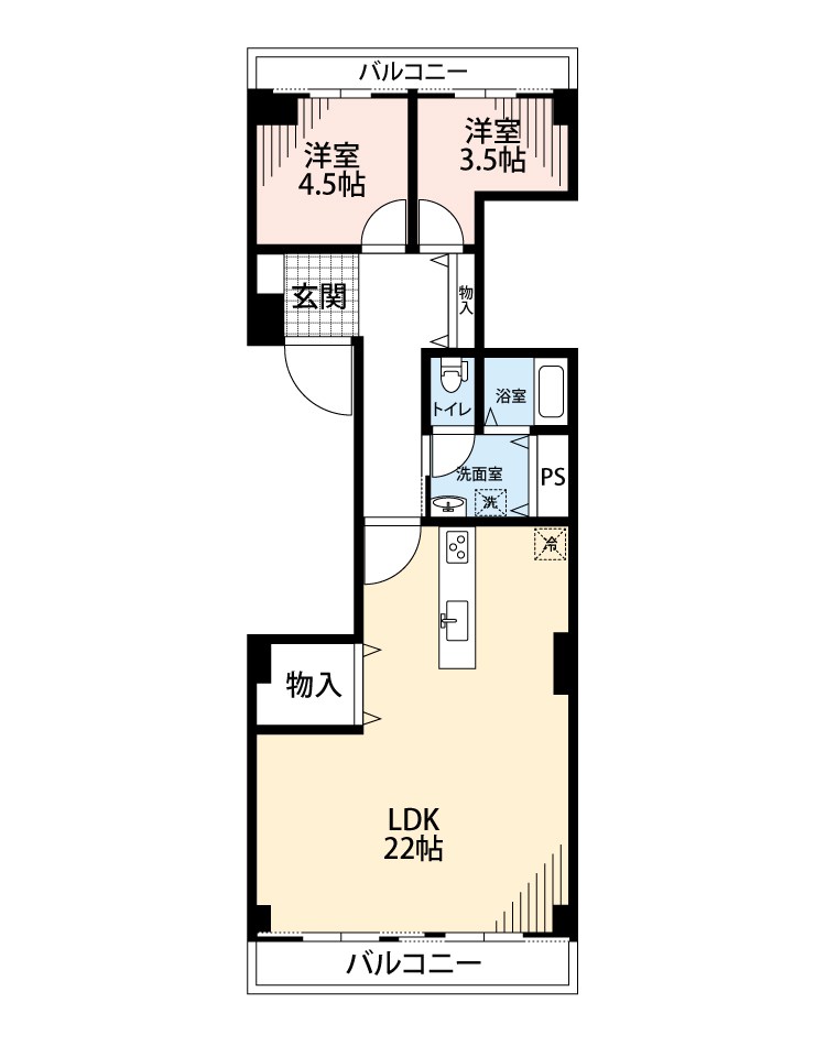 ガーデンハイツ香里ケ丘Ⅰ 間取図・土地図