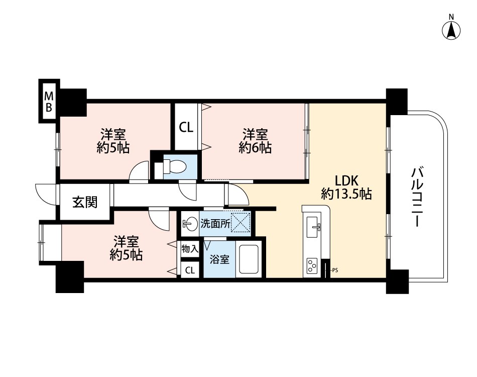 ディオ・フェルティ枚方長尾 間取図・土地図