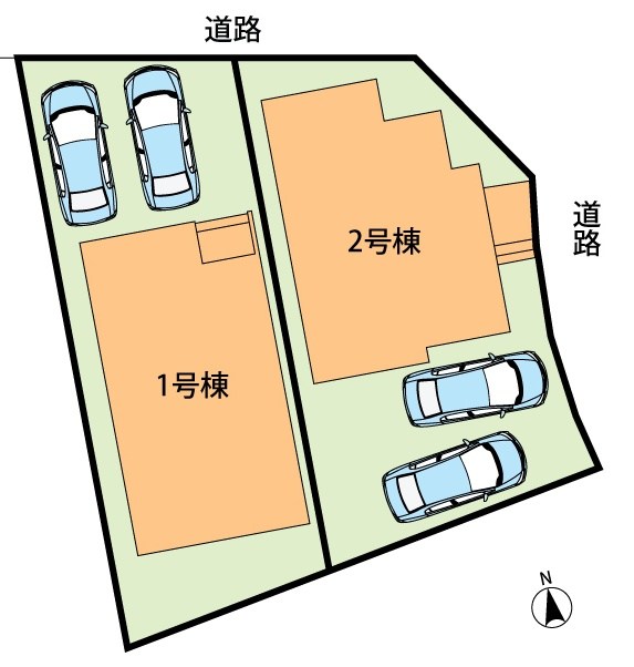 野洲市近江富士　第2期　2号地 区画図