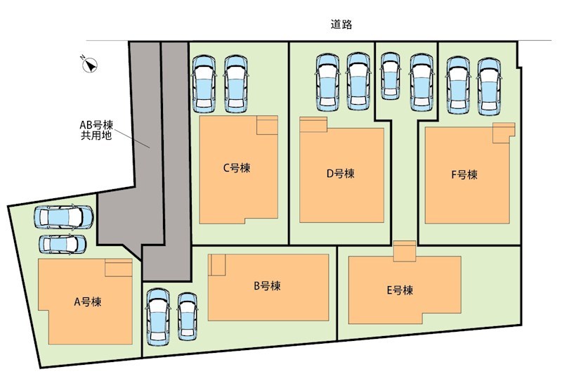 明石市二見町東二見　A号地 区画図