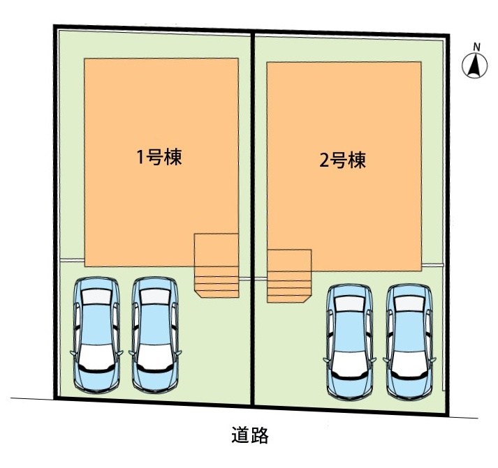各務原市鵜沼朝日町　第6期　1号地 区画図